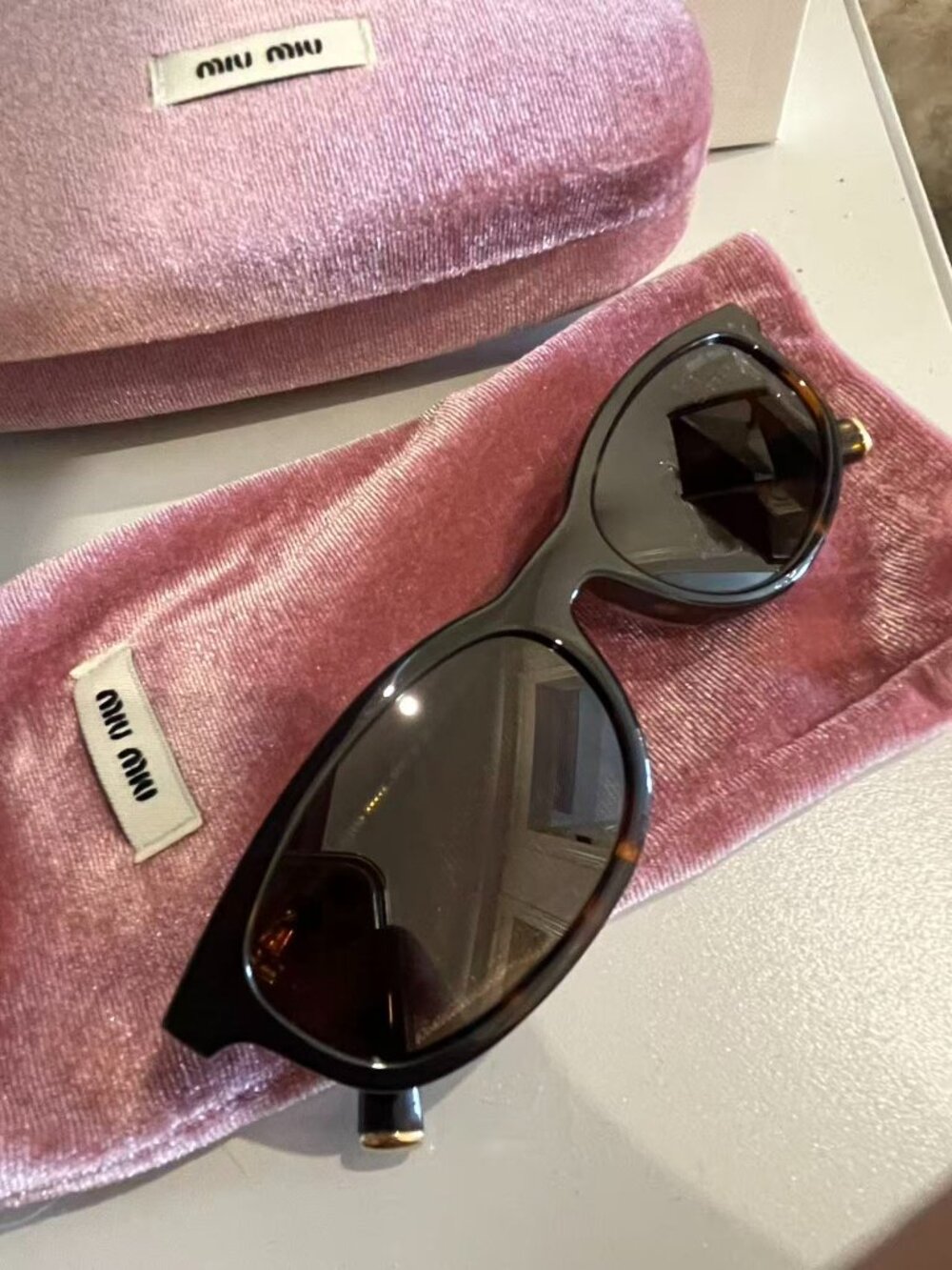 Miu Miu MU A06S Havana Brown Sunglasses